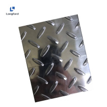 stainless steel ss 202  304 316 430ba 0 4x8 ft metal embossing vibration checkered art sheet plate price
